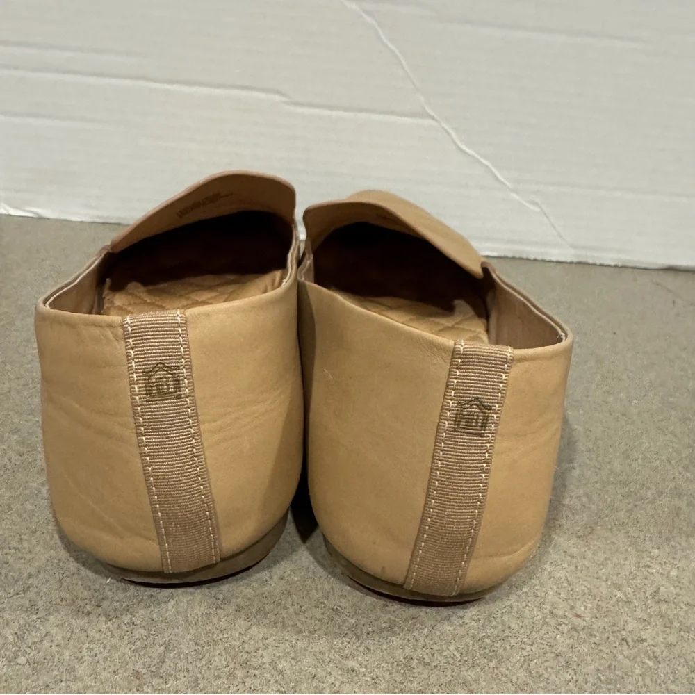 Birdies Elegant Tan Leather Women's Cushioned Loafers Flats Size 9